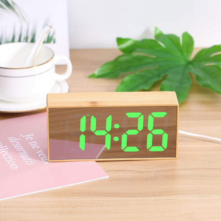 Digital Wooden Alarm Clock Stornfield