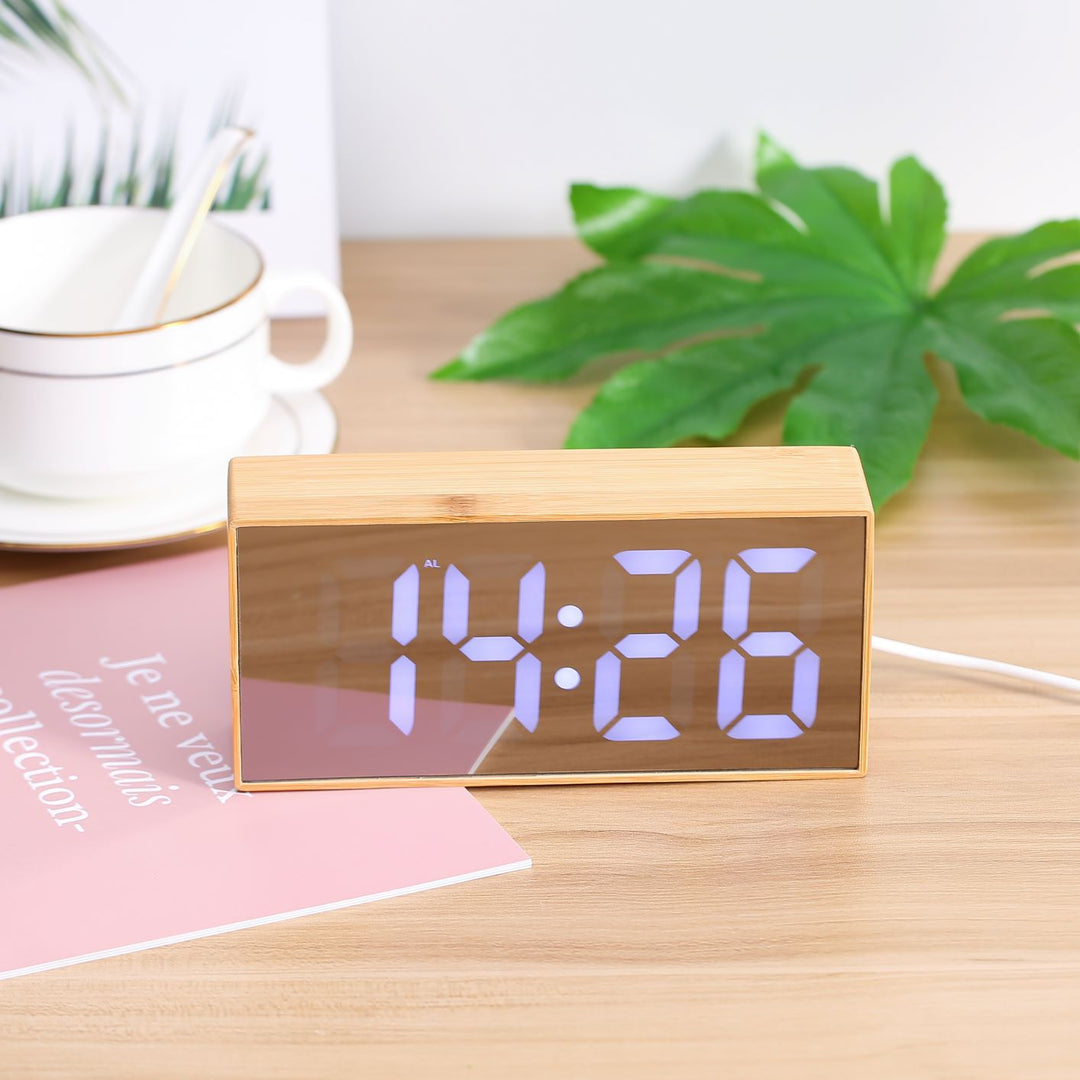 Digital Wooden Alarm Clock Stornfield
