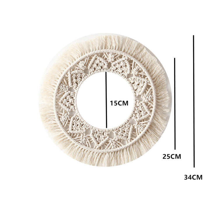 Bohemian Macrame Wall Mirror Stornfield