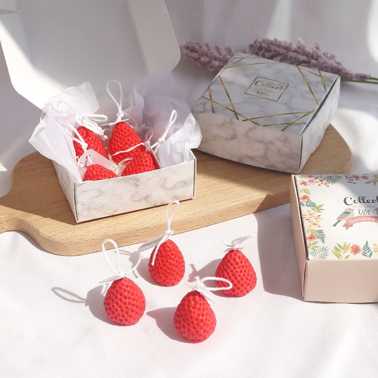 Decorative Strawberry-Shaped Scented Hanging Soap Gift Set