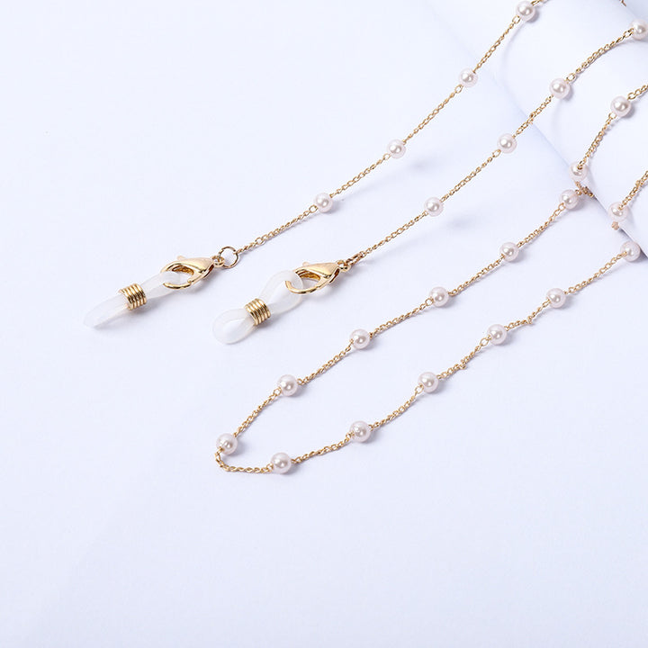 Necklace with beads and transparent pendants Stornfield