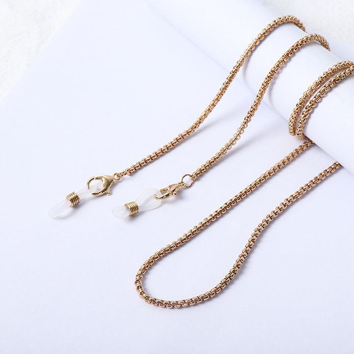Necklace with beads and transparent pendants Stornfield
