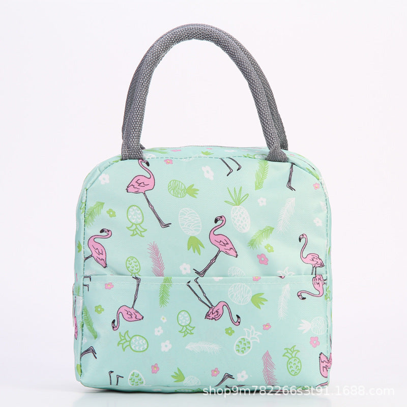 Insulated Flamingo Pattern Lunch Bag Stornfield