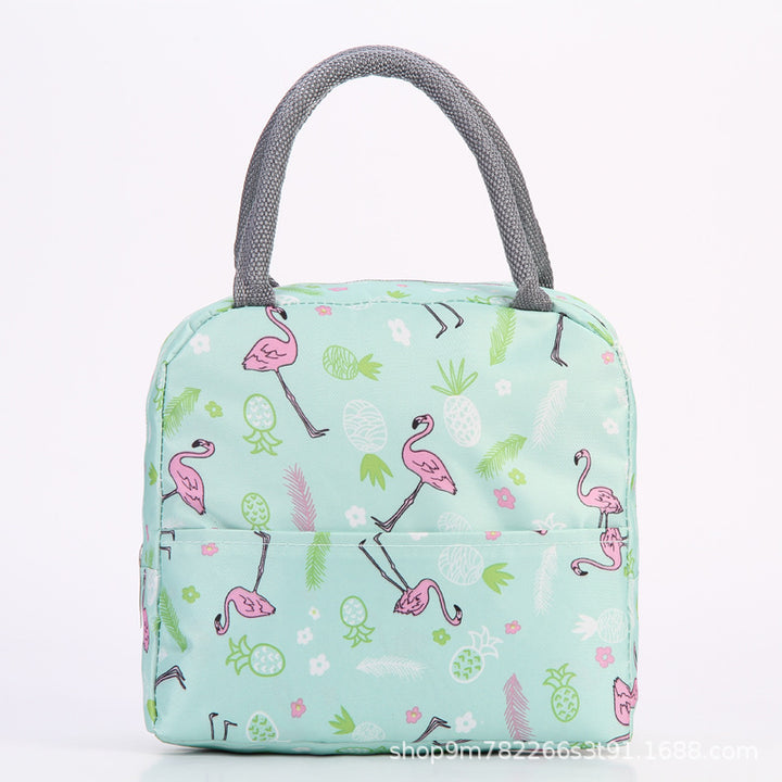 Insulated Flamingo Pattern Lunch Bag Stornfield