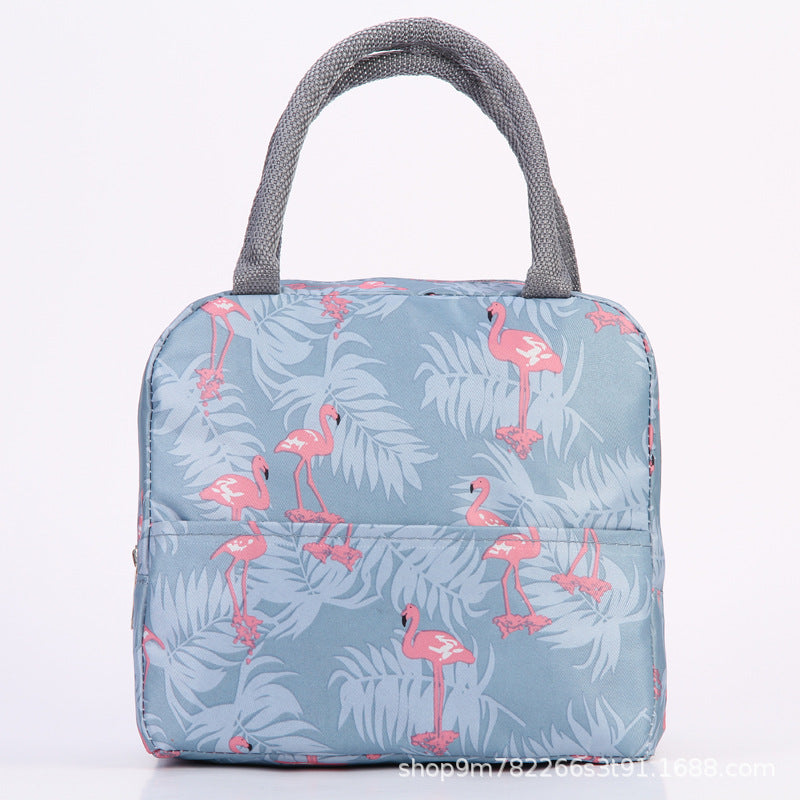 Insulated Flamingo Pattern Lunch Bag Stornfield