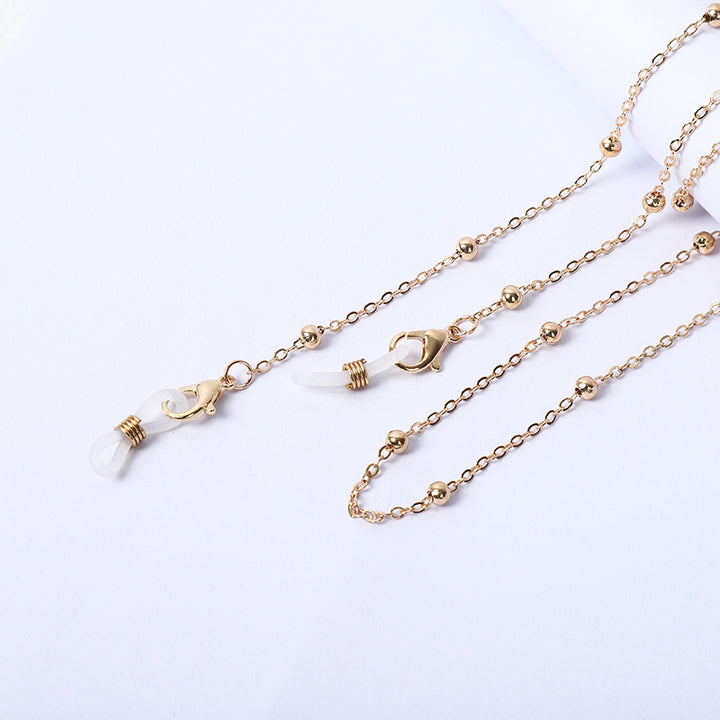 Necklace with beads and transparent pendants Stornfield