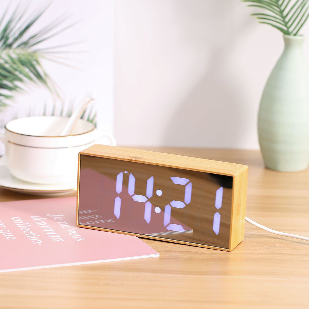 Digital Wooden Alarm Clock Stornfield