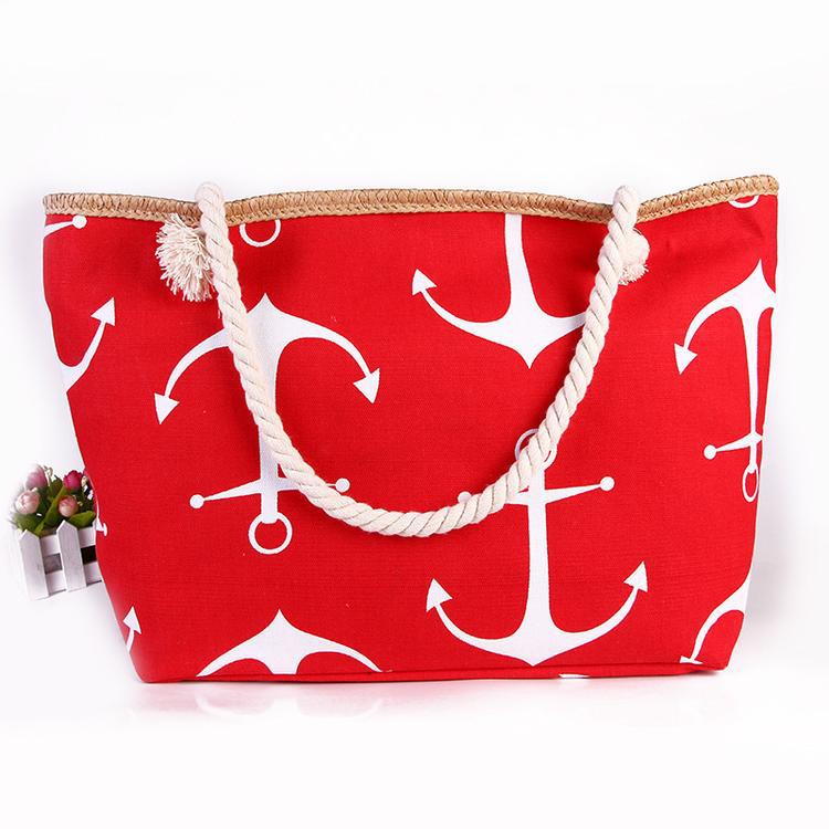 Beach bag with maritime anchor design Stornfield