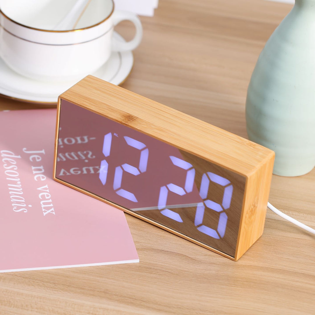 Digital Wooden Alarm Clock Stornfield