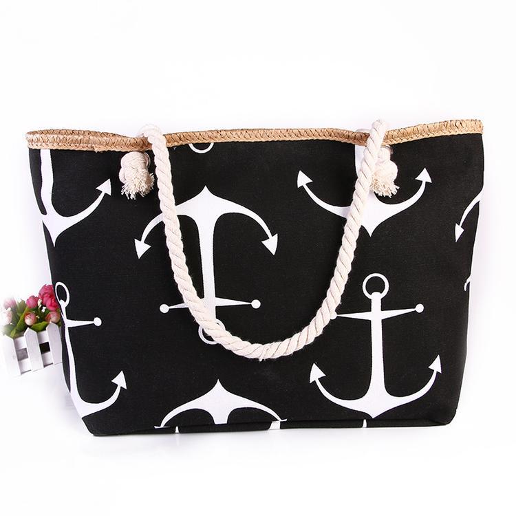 Beach bag with maritime anchor design Stornfield