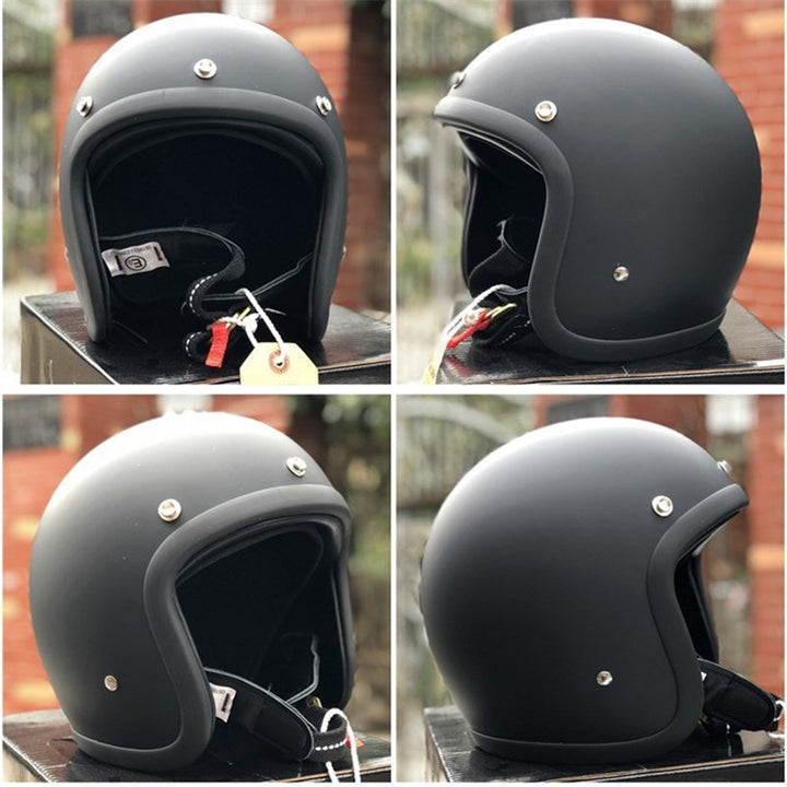 Retro Open-Face Motorcycle Helmet Stornfield