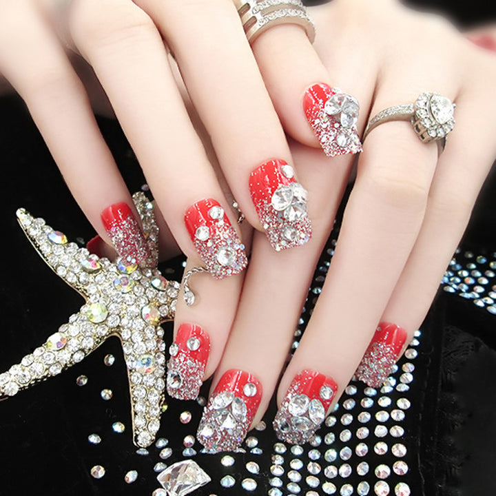 Artificial nails with delicate floral decorations Stornfield
