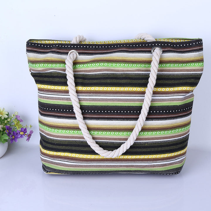 Colorful cotton striped bag Stornfield