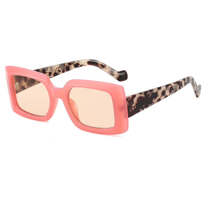 Women's fashionable square sunglasses with transparent design Stornfield