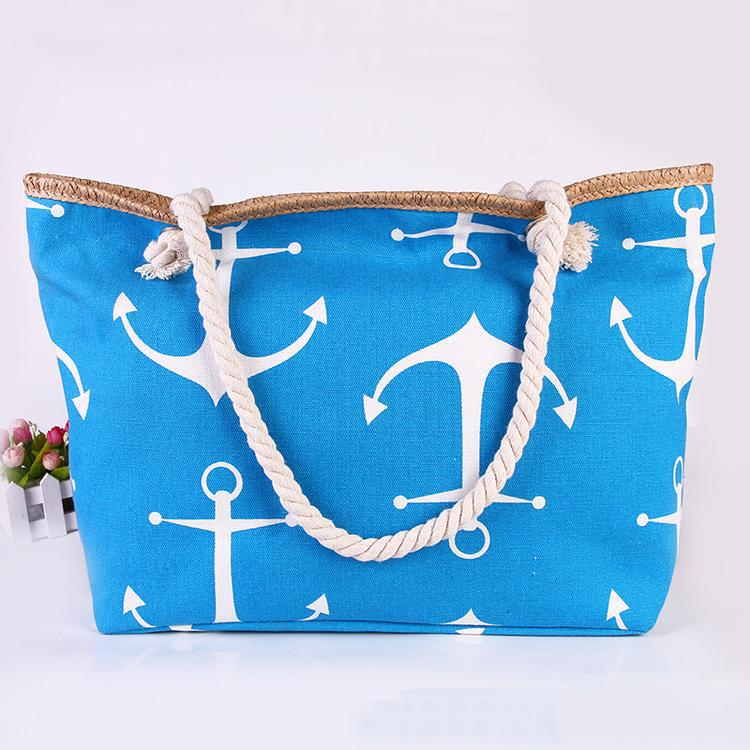 Beach bag with maritime anchor design Stornfield