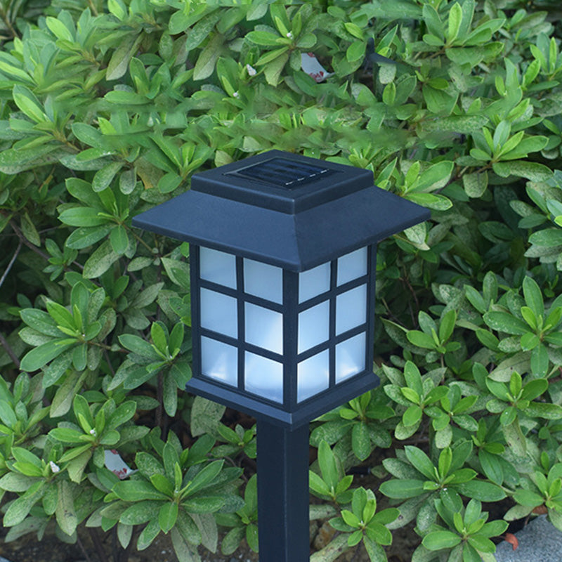 Traditional European Waterproof Solar ABS PC Plastic Rectangular LED Landscape Lighting For Garden | Stornfield