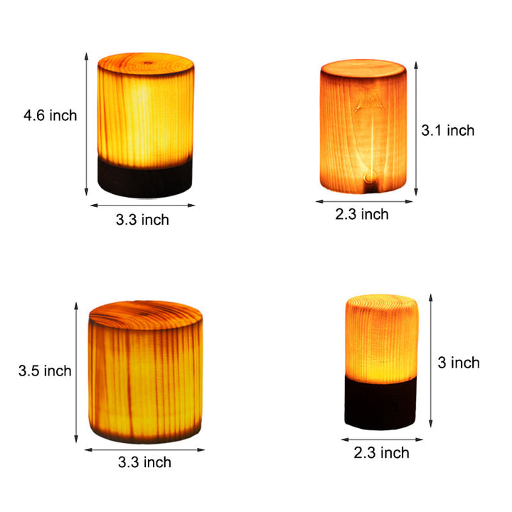 Stornfield | LumiWood – LED Table Lamp with Battery and Touch Control
