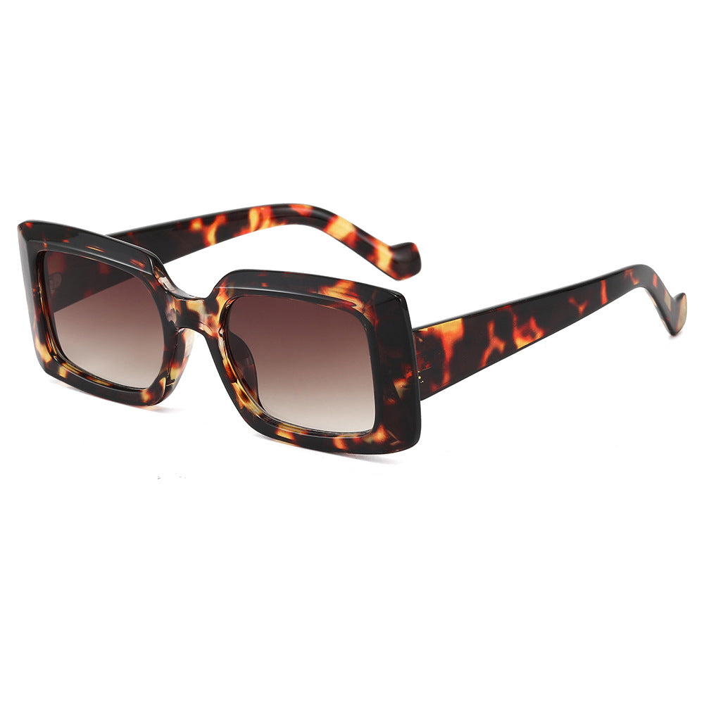 Women's fashionable square sunglasses with transparent design Stornfield