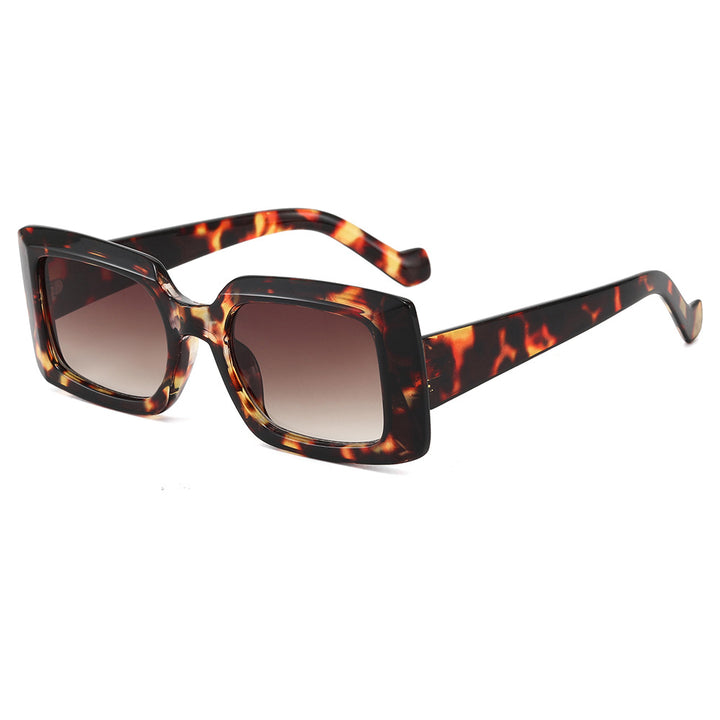 Women's fashionable square sunglasses with transparent design Stornfield