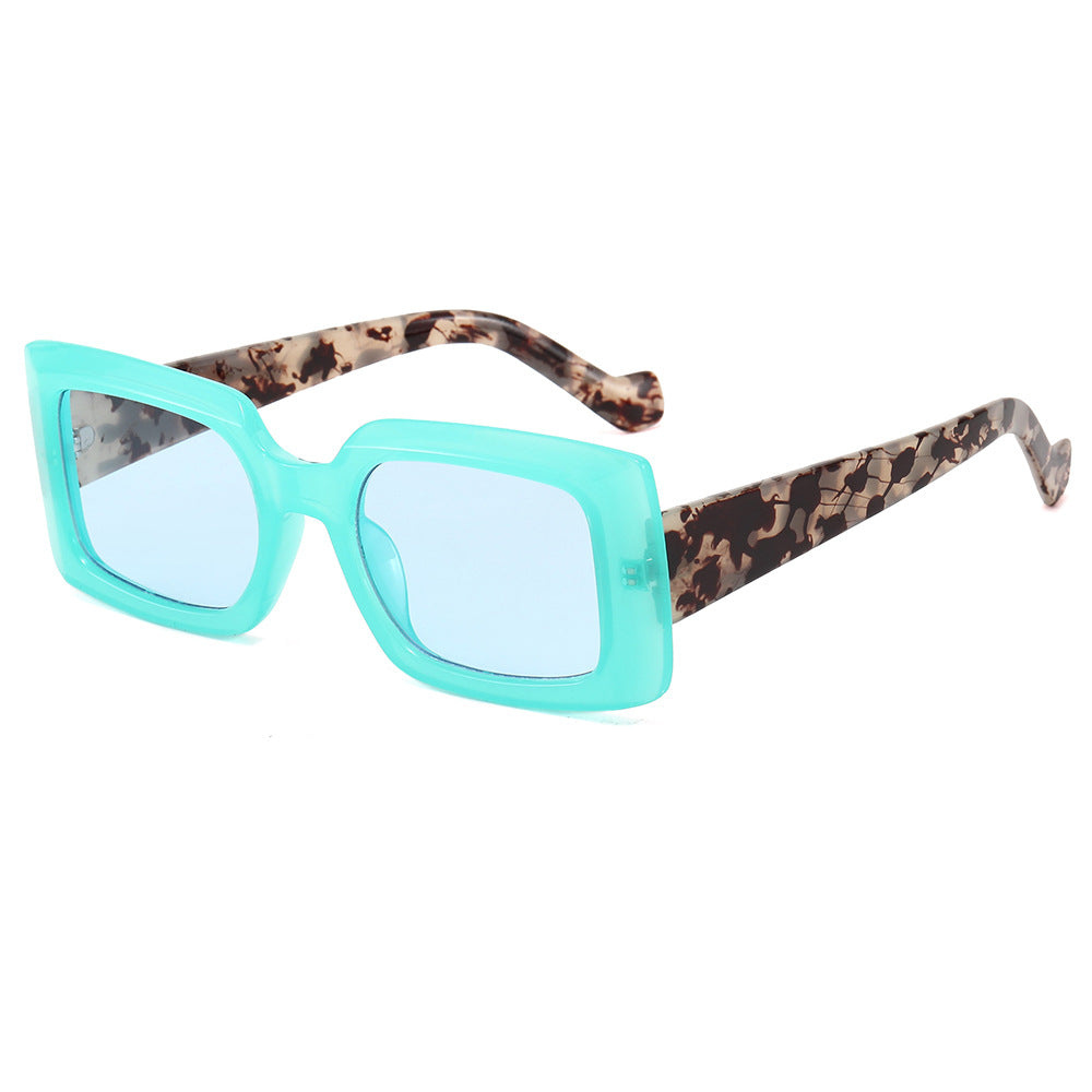 Women's fashionable square sunglasses with transparent design Stornfield