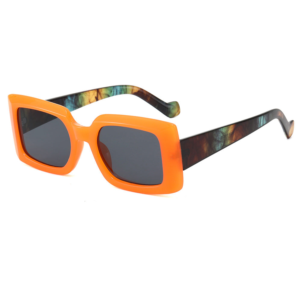 Women's fashionable square sunglasses with transparent design Stornfield