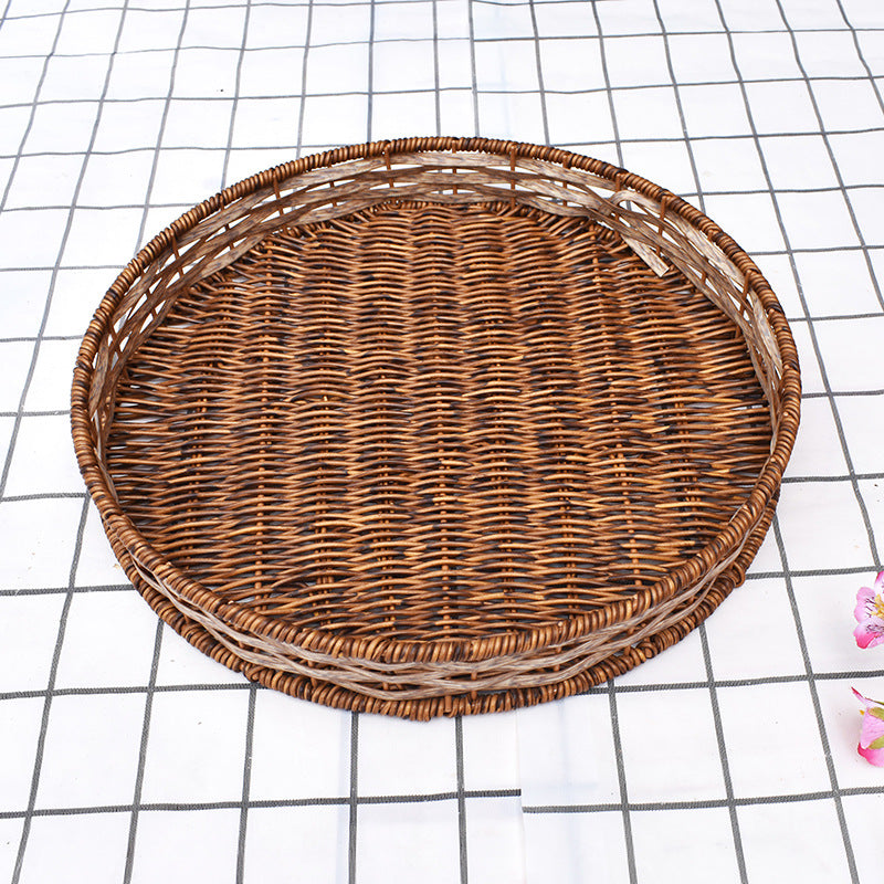 Handwoven Round Storage Tray Stornfield