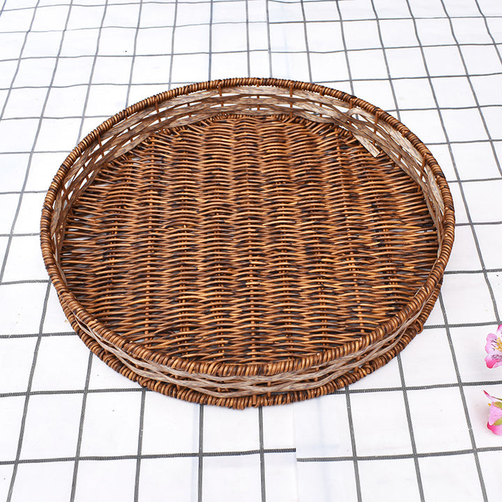 Handwoven Round Storage Tray Stornfield