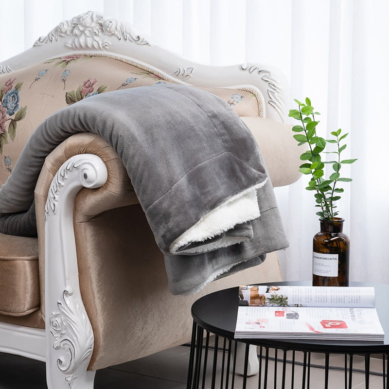 Ladies cozy reversible blanket with high-quality microfiber fabric Stornfield