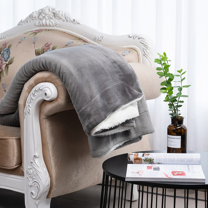 Ladies cozy reversible blanket with high-quality microfiber fabric Stornfield