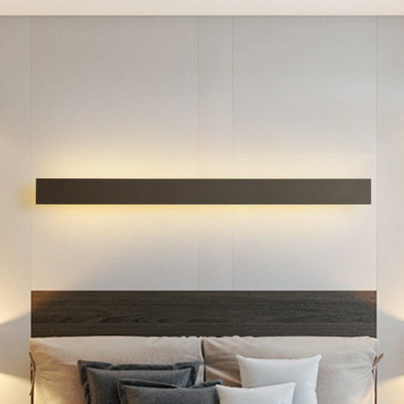 Aluminum Linear Shaped LED Wall Lighting Contemporary Black Sconce Light Fixture for Living Room | Stornfield