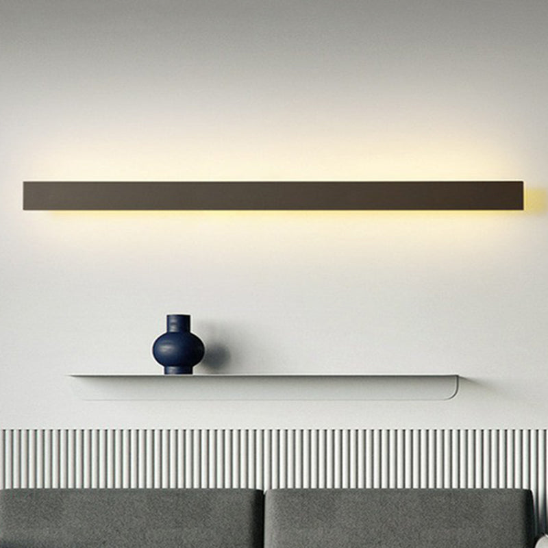 Aluminum Linear Shaped LED Wall Lighting Contemporary Black Sconce Light Fixture for Living Room | Stornfield