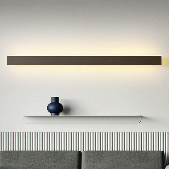 Aluminum Linear Shaped LED Wall Lighting Contemporary Black Sconce Light Fixture for Living Room | Stornfield