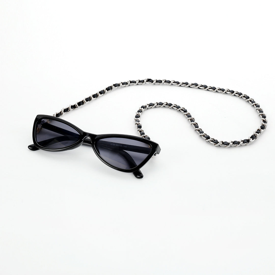 Fashionable Cat-Eye Sunglasses with Chain Strap Stornfield