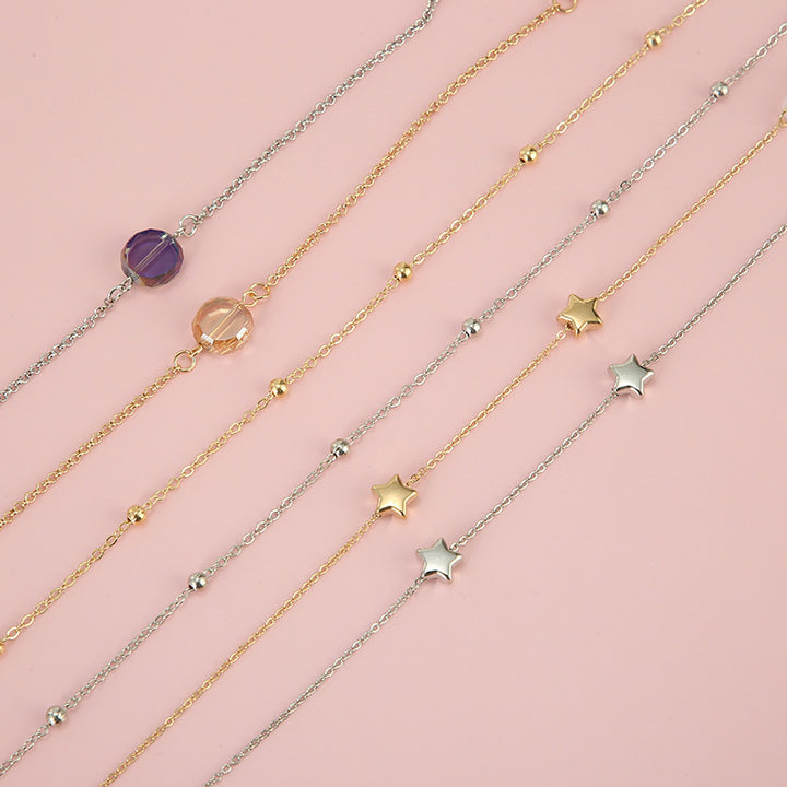 Adjustable Gold Beaded Eyewear Chain Stornfield