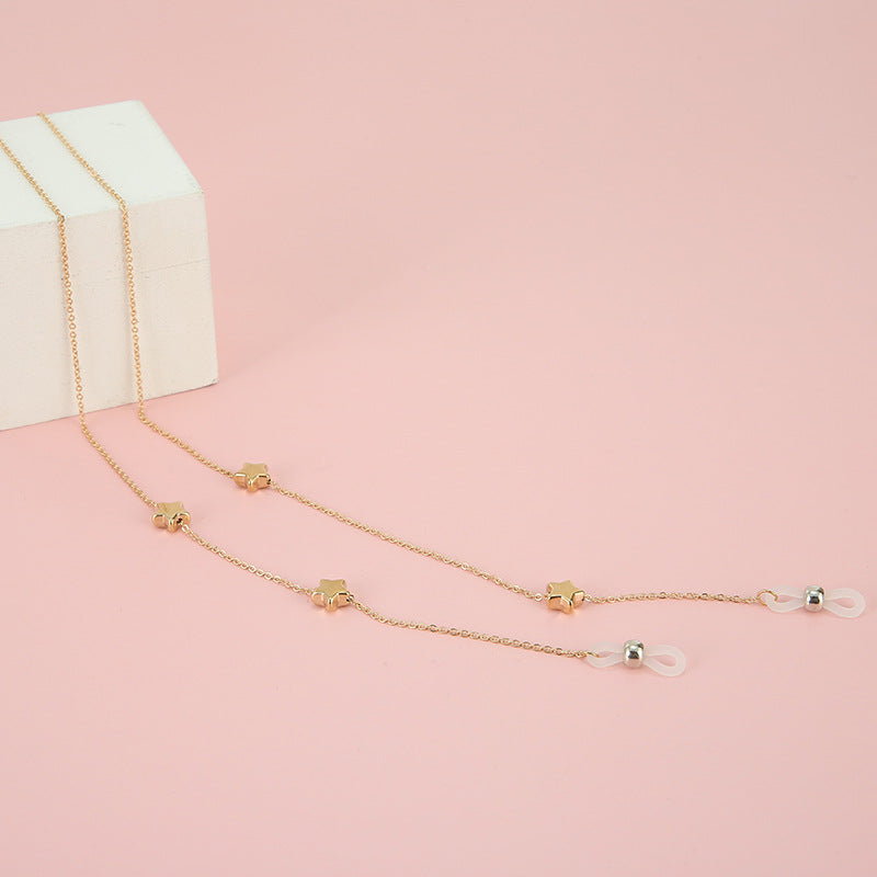 Adjustable Gold Beaded Eyewear Chain Stornfield