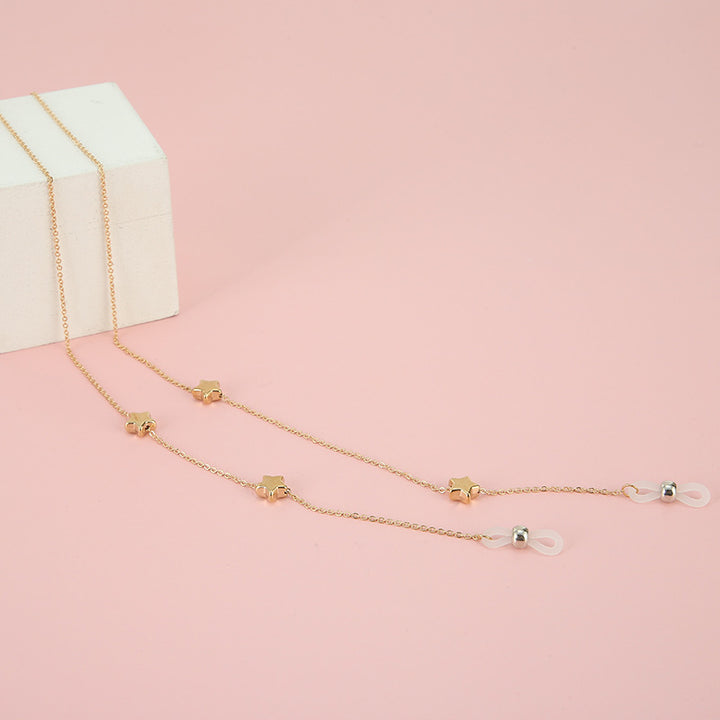 Adjustable Gold Beaded Eyewear Chain Stornfield