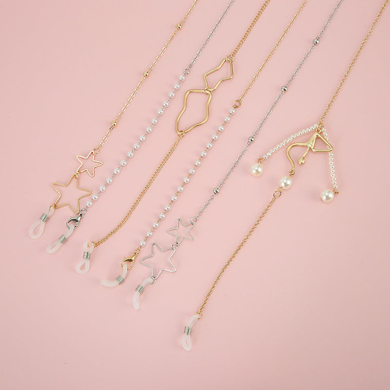 Star-Aligned Beaded Eyewear Chain Stornfield