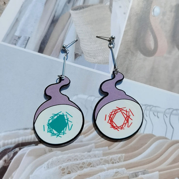 Playful Potion Bottle Dangle Earrings Stornfield