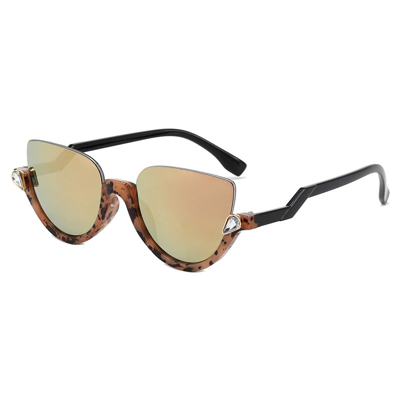 Ladies Cat-Eye Sunglasses with Glamorous Stone Accents Stornfield