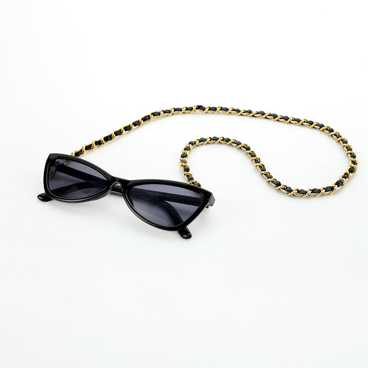 Fashionable Cat-Eye Sunglasses with Chain Strap Stornfield