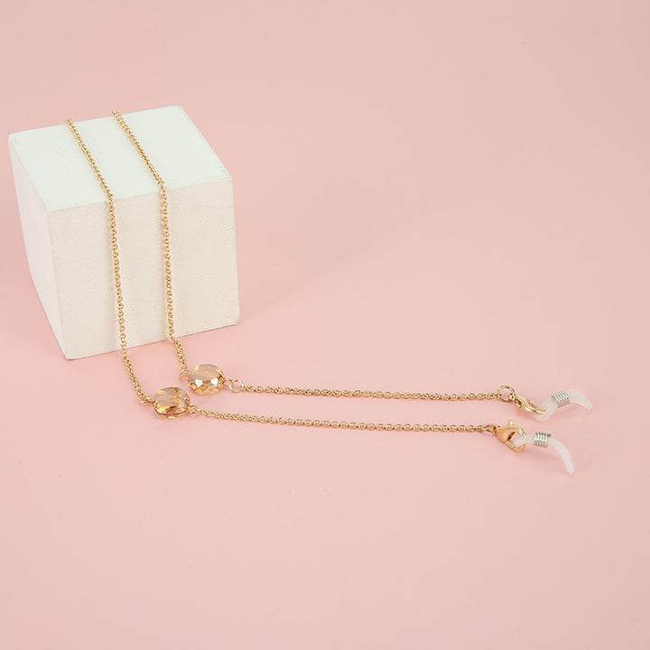 Adjustable Gold Beaded Eyewear Chain Stornfield