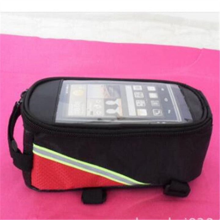 Waterproof Bicycle Handlebar Phone Bag with Touchscreen Window and Reflective Safety Strip Stornfield