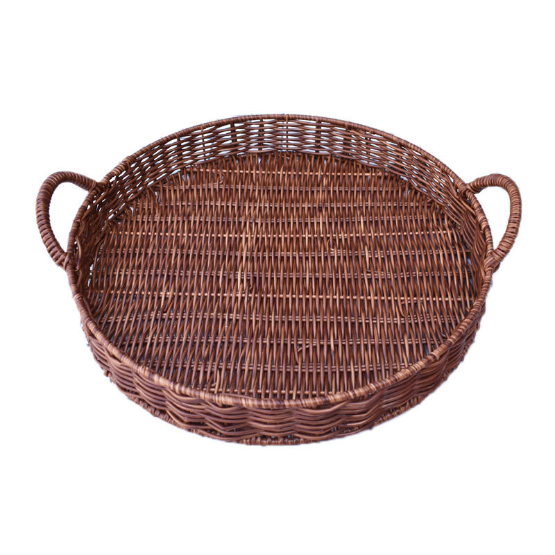 Round Handwoven Serving Tray Stornfield