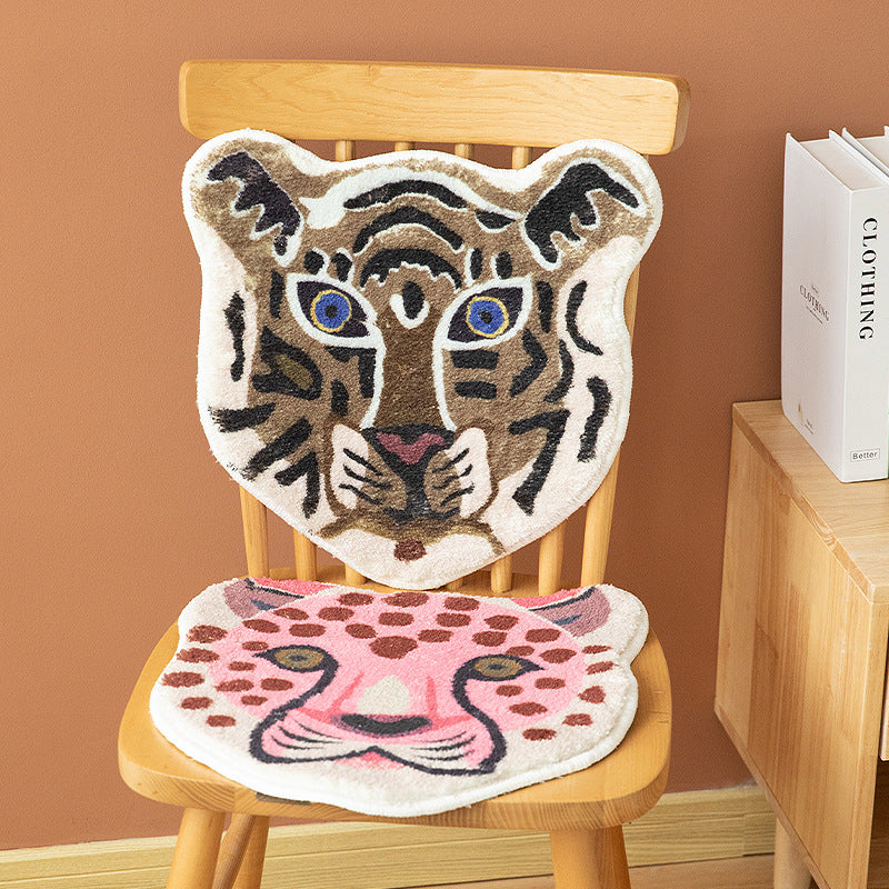 Round microfiber coasters with cute animal motifs and non-slip backing Stornfield