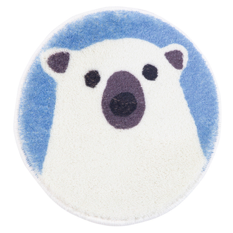 Round microfiber coasters with cute animal motifs and non-slip backing Stornfield
