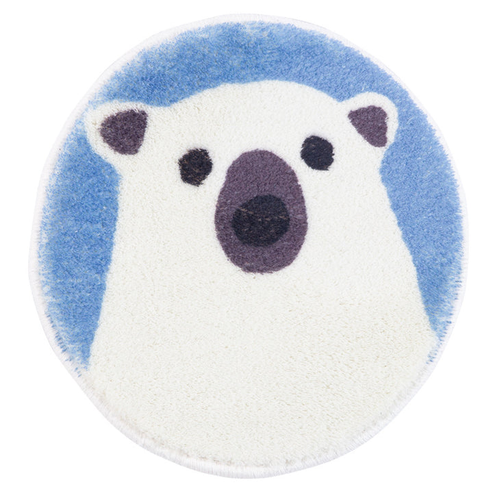 Round microfiber coasters with cute animal motifs and non-slip backing Stornfield