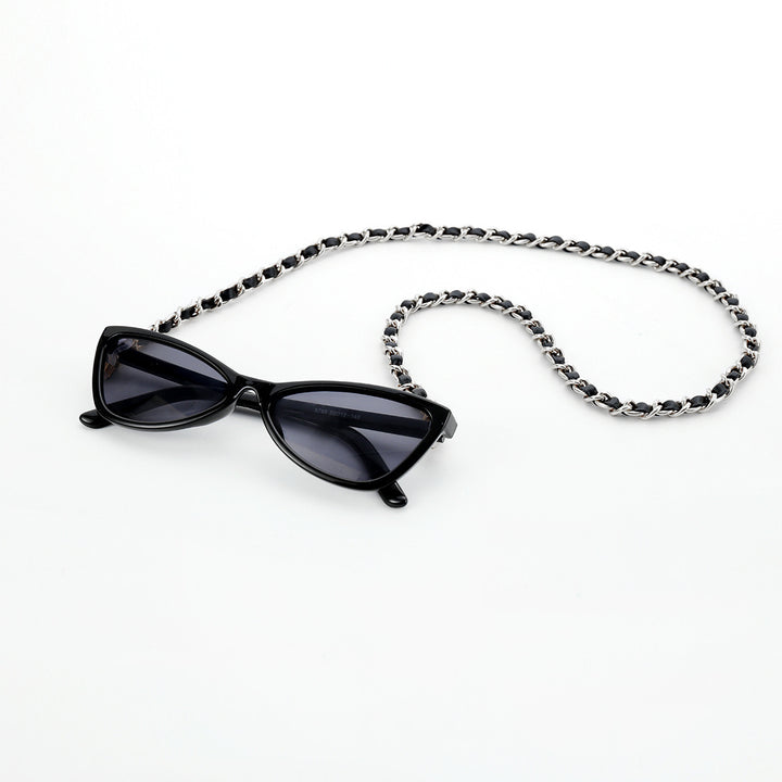 Fashionable Cat-Eye Sunglasses with Chain Strap Stornfield