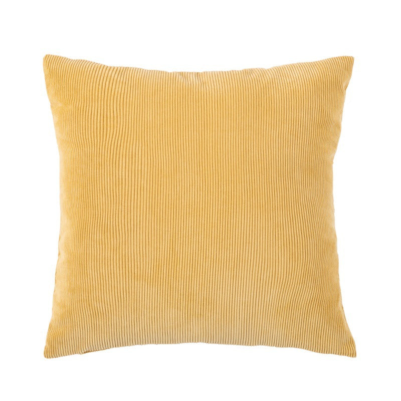 Cord decorative cushion cover with fine ribbed structure and concealed zipper Stornfield