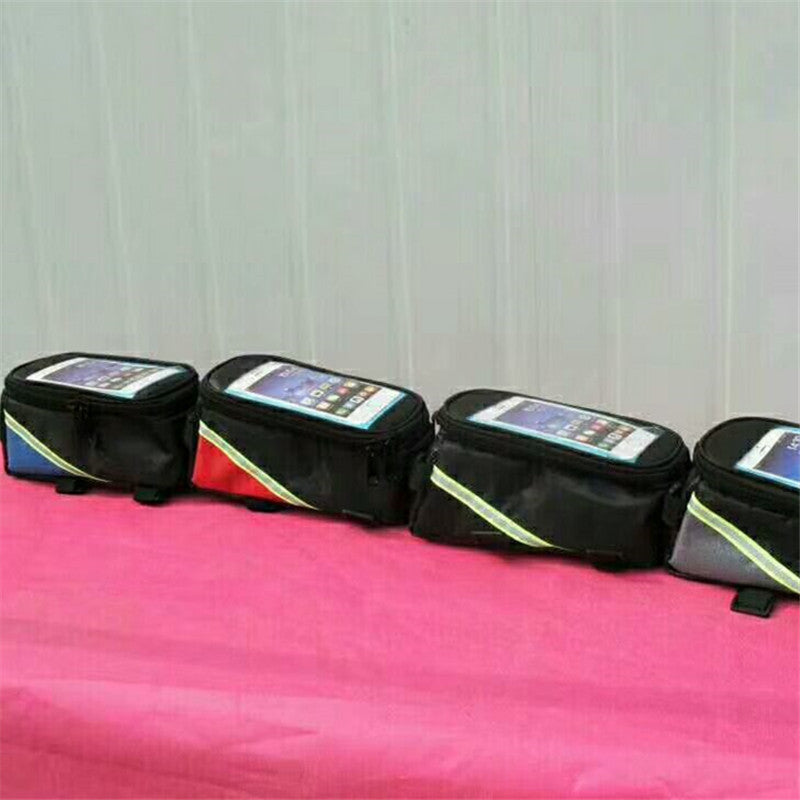 Waterproof Bicycle Handlebar Phone Bag with Touchscreen Window and Reflective Safety Strip Stornfield