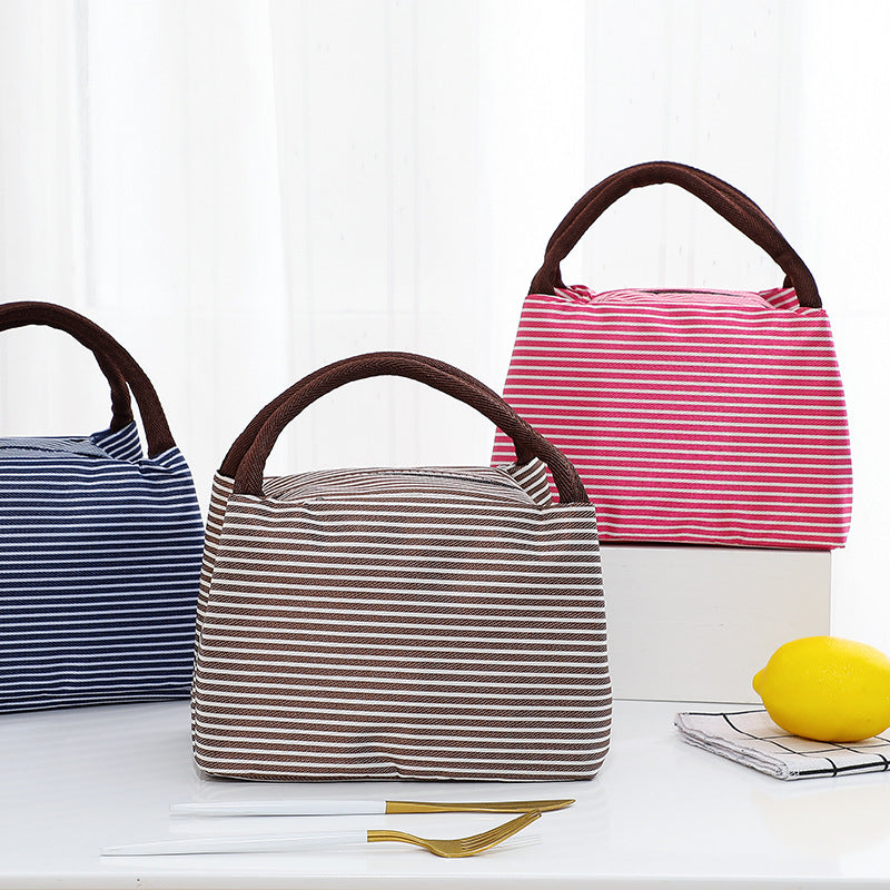 Insulated Lunch Bag with Stylish Stripes Stornfield